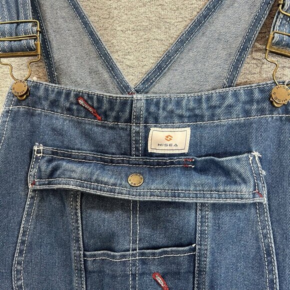 NWT Hisea Denim Carpenter Bib Overalls Men’s 38x32 Workwear - Picture 9 of 16